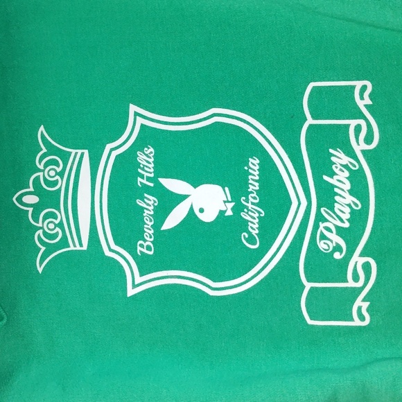 Playboy by PacSun pullover Crew Cut Green sweatshirt Nwt - Picture 12 of 12
